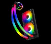 GAMEBOOSTER INFINITY 240 Black Edition ARGB Fanlı 240mm 1700/AM5 Uyumlu Siyah Sıvı Soğutma Sistemi